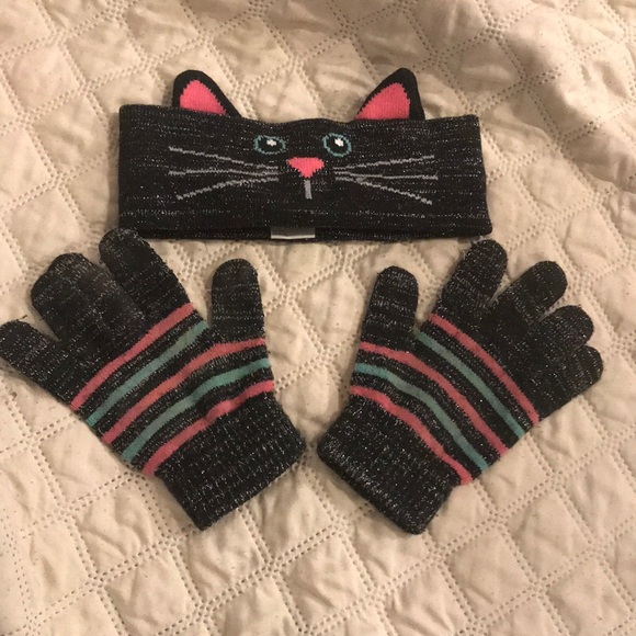 Other - Winter Cat Headband & gloves